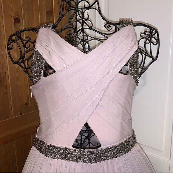COAST Lavender Maxi Prom Dress With Beading Size 6 - Picture 5 of 8
